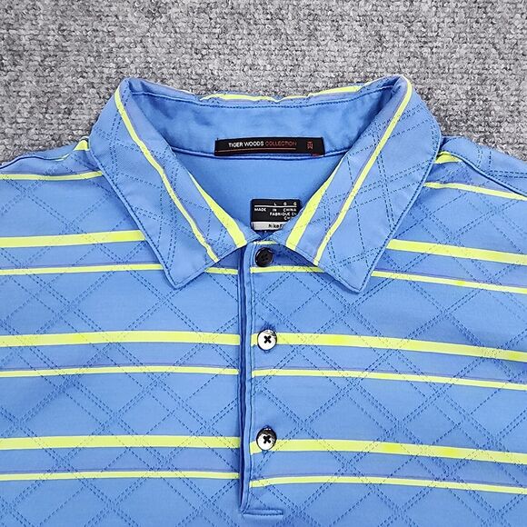 Nike Shirt Mens Large Tiger Woods Collection Polo Short Sleeve Performance Golf - Picture 10 of 16